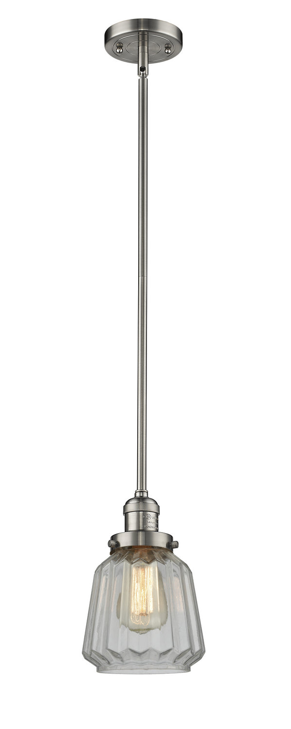 Innovations - 201S-SN-G142 - One Light Mini Pendant - Franklin Restoration - Brushed Satin Nickel