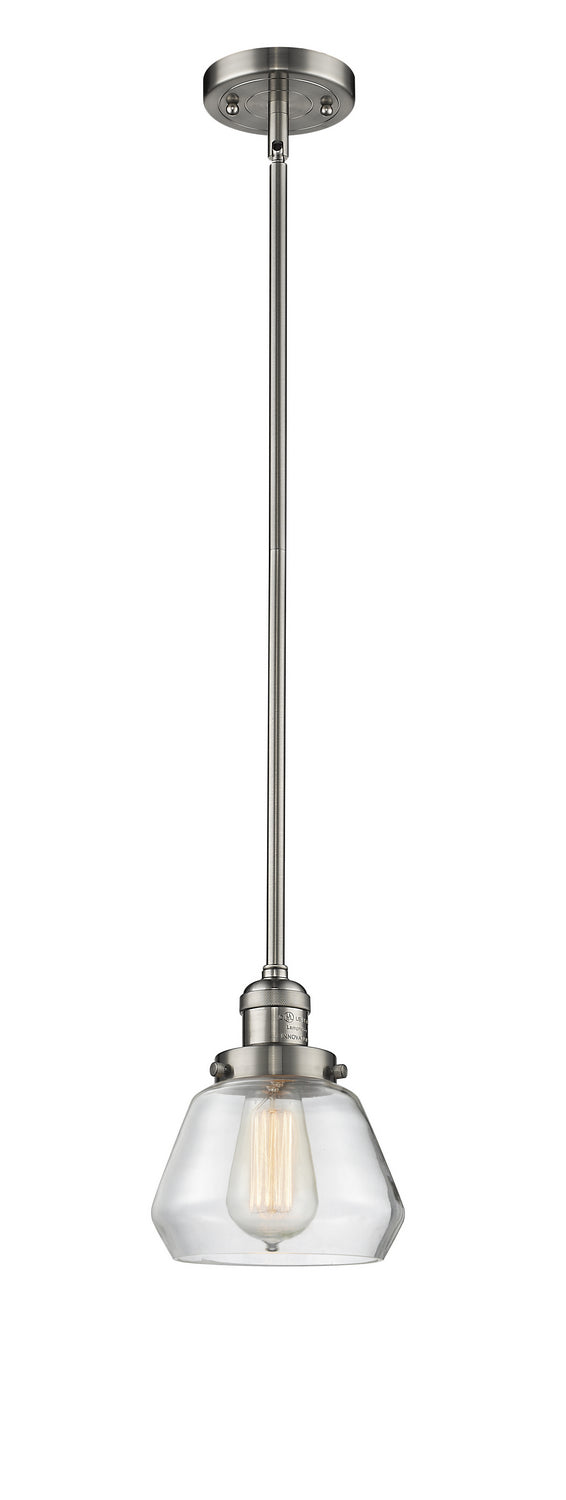 Innovations - 201S-SN-G172 - One Light Mini Pendant - Franklin Restoration - Brushed Satin Nickel