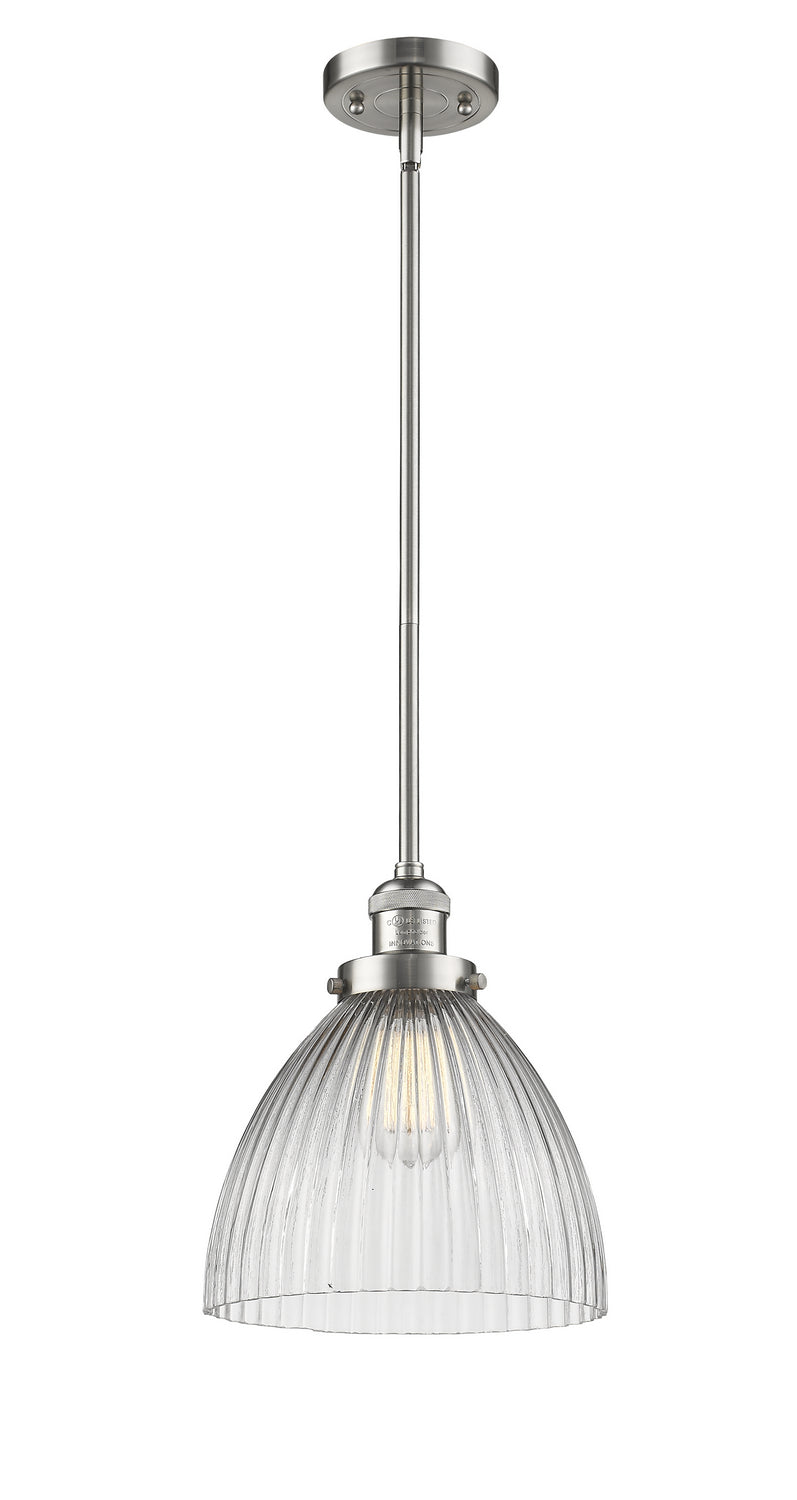 Innovations - 201S-SN-G222 - One Light Mini Pendant - Franklin Restoration - Brushed Satin Nickel
