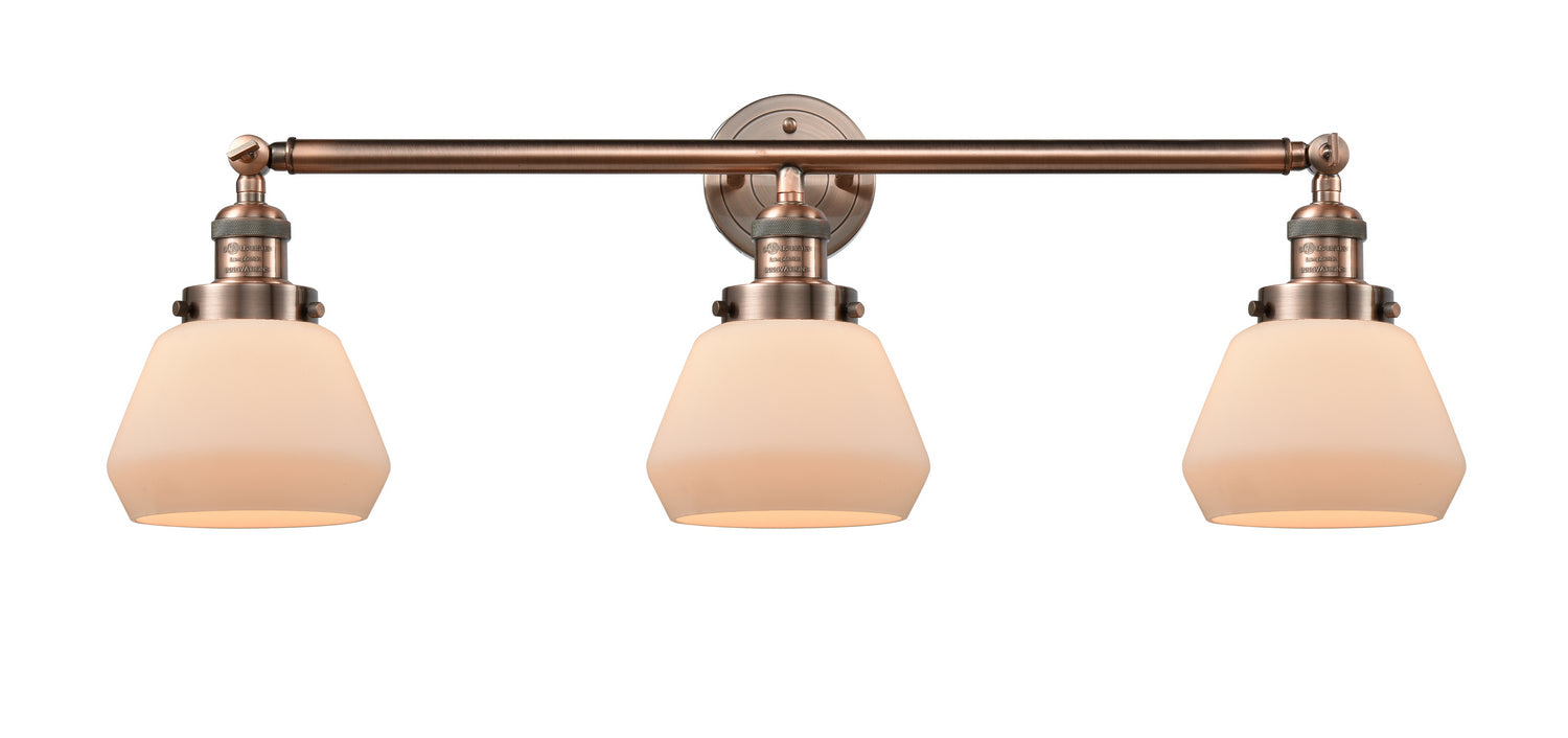 Innovations - 205-AC-G171 - Three Light Bath Vanity - Franklin Restoration - Antique Copper