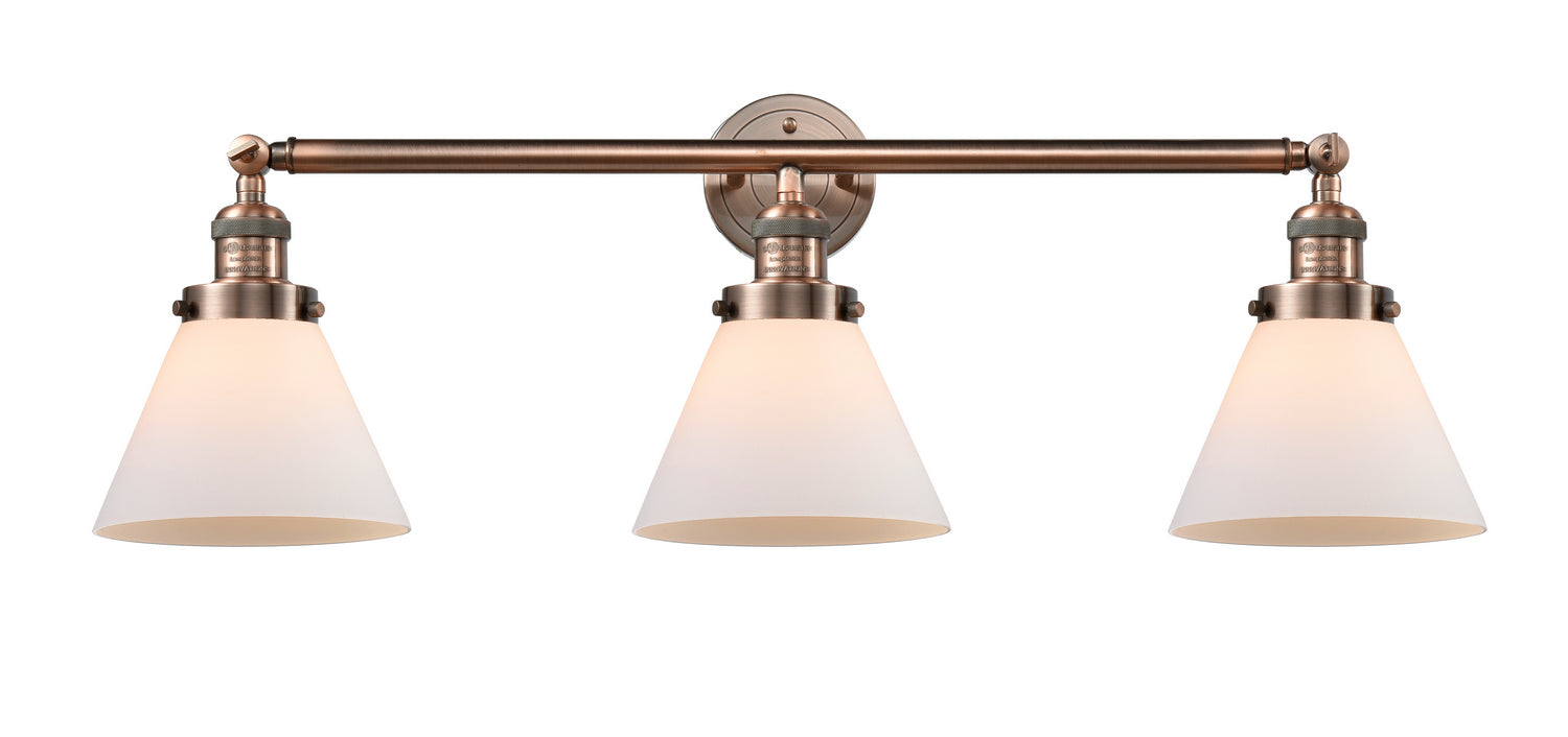 Innovations - 205-AC-G41 - Three Light Bath Vanity - Franklin Restoration - Antique Copper