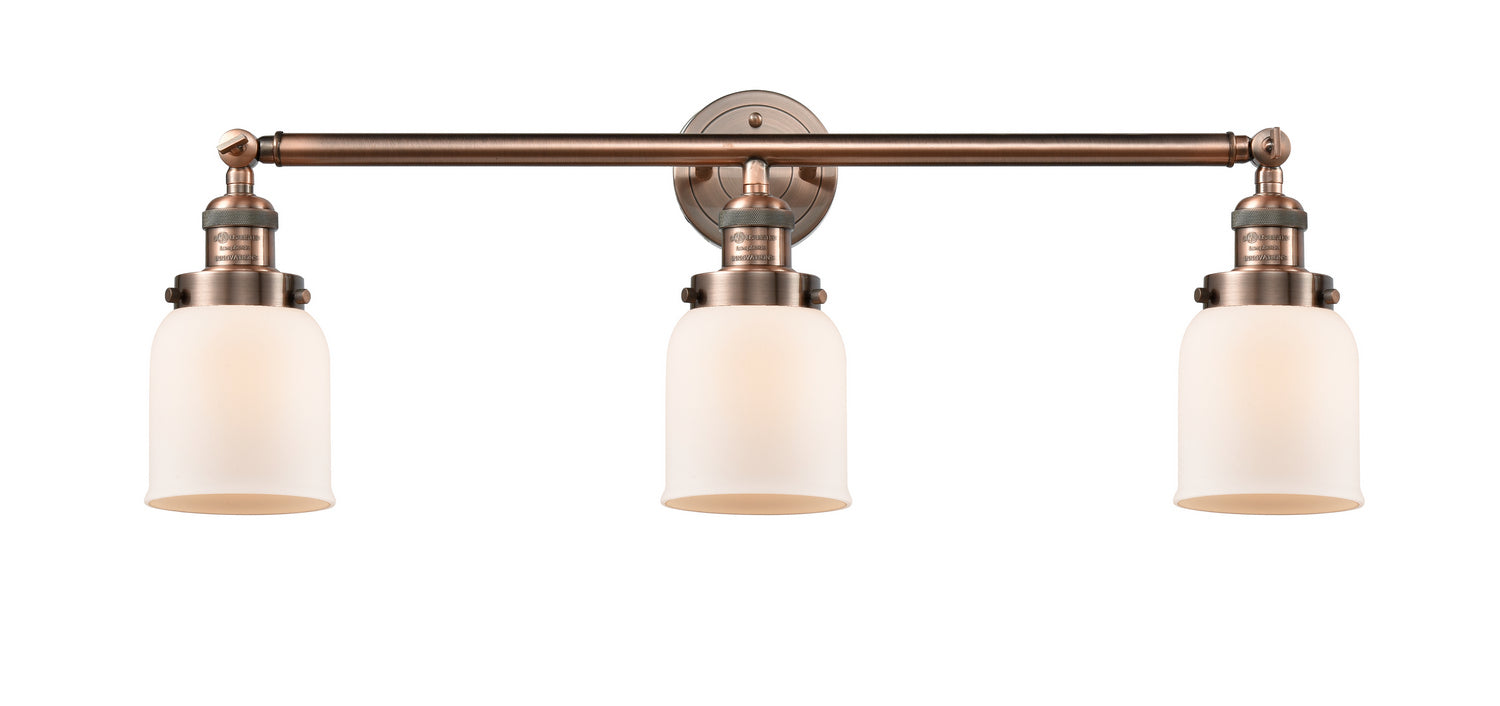 Innovations - 205-AC-G51 - Three Light Bath Vanity - Franklin Restoration - Antique Copper