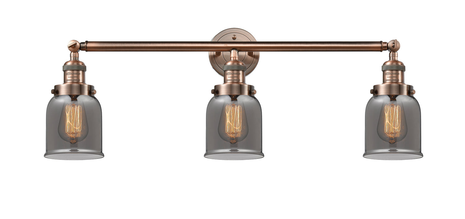 Innovations - 205-AC-G53 - Three Light Bath Vanity - Franklin Restoration - Antique Copper