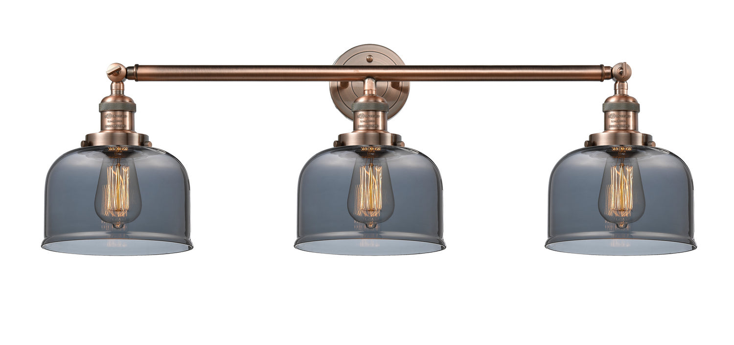 Innovations - 205-AC-G73 - Three Light Bath Vanity - Franklin Restoration - Antique Copper