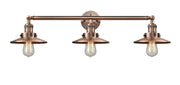Innovations - 205-AC-M3 - Three Light Bath Vanity - Franklin Restoration - Antique Copper