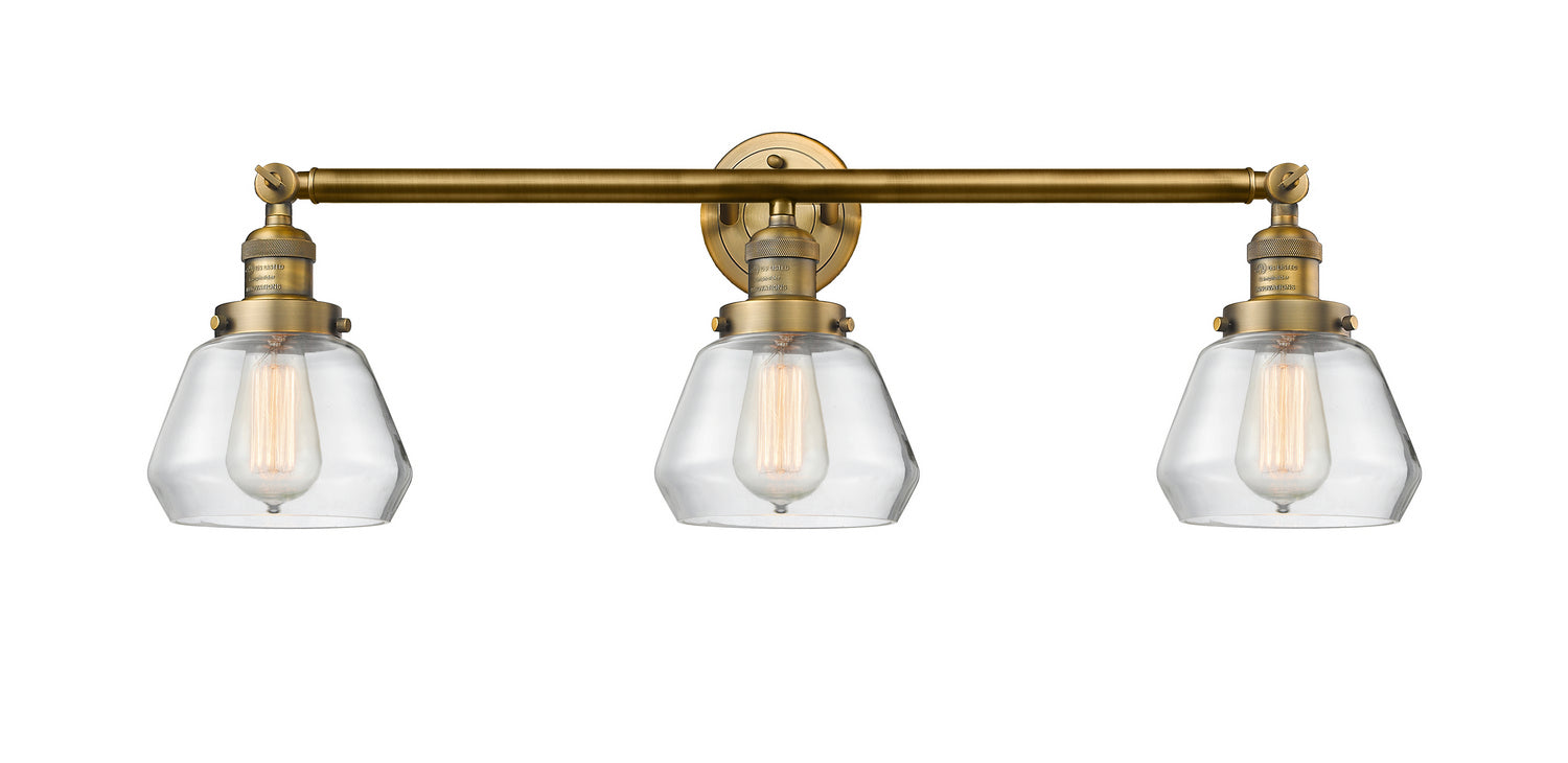 Innovations - 205-BB-G172 - Three Light Bath Vanity - Franklin Restoration - Brushed Brass