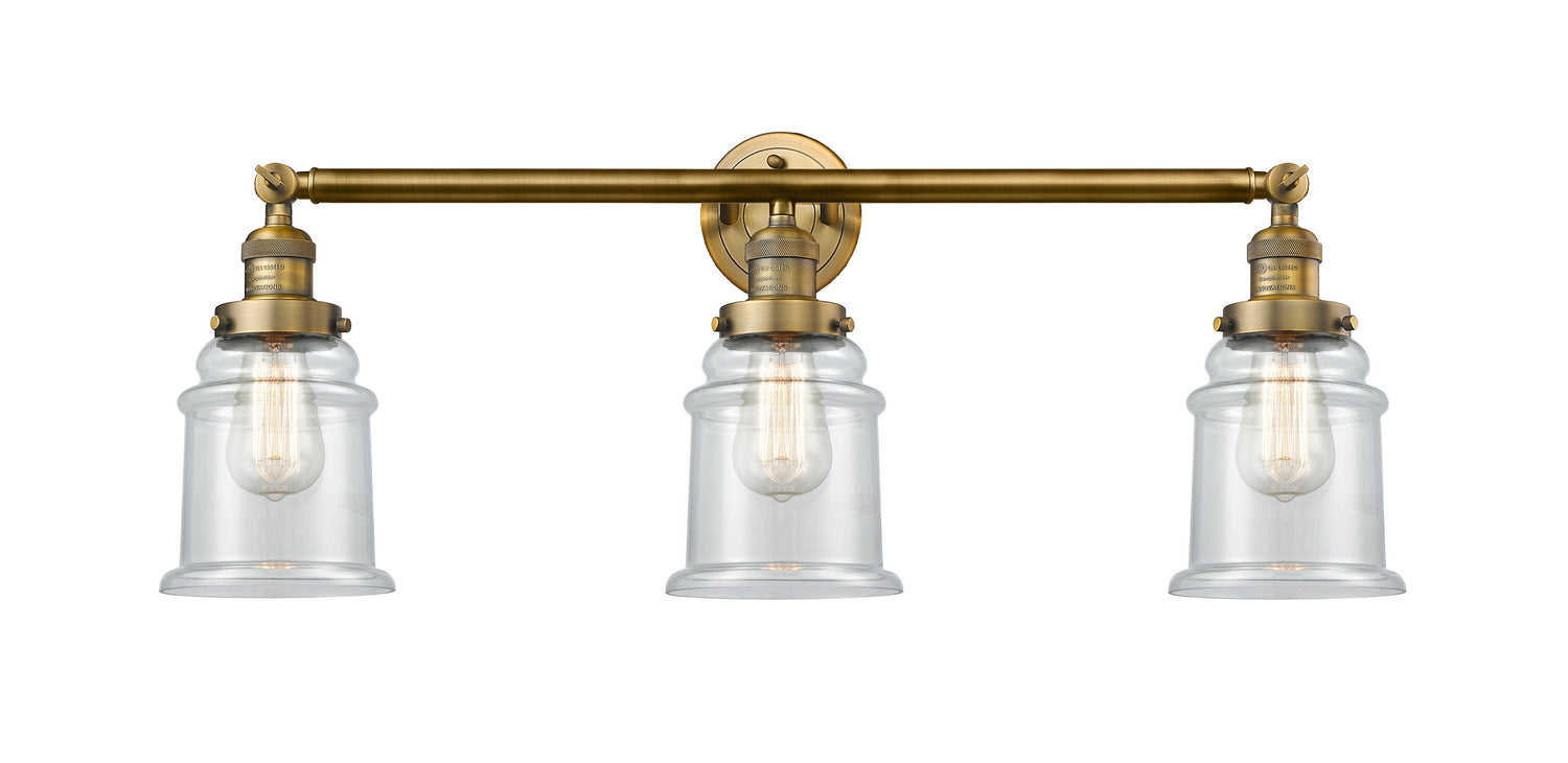 Innovations - 205-BB-G182 - Three Light Bath Vanity - Franklin Restoration - Brushed Brass