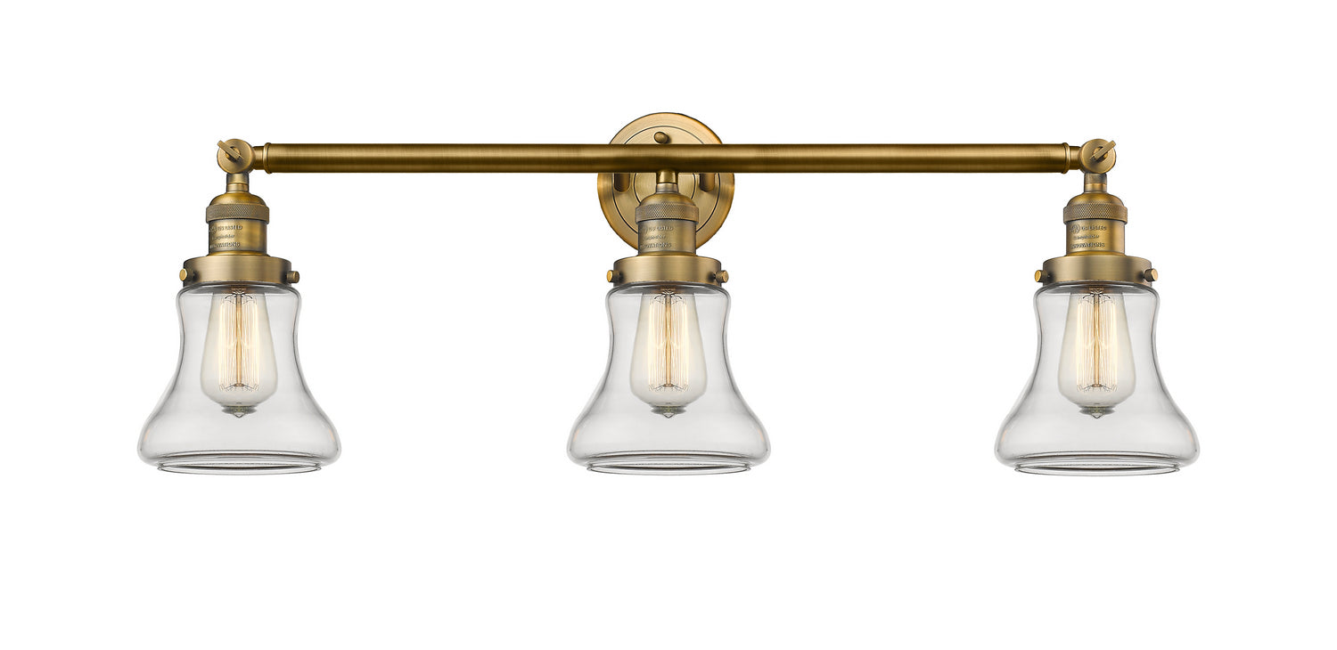 Innovations - 205-BB-G192 - Three Light Bath Vanity - Franklin Restoration - Brushed Brass