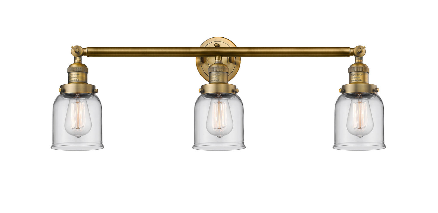 Innovations - 205-BB-G52 - Three Light Bath Vanity - Franklin Restoration - Brushed Brass