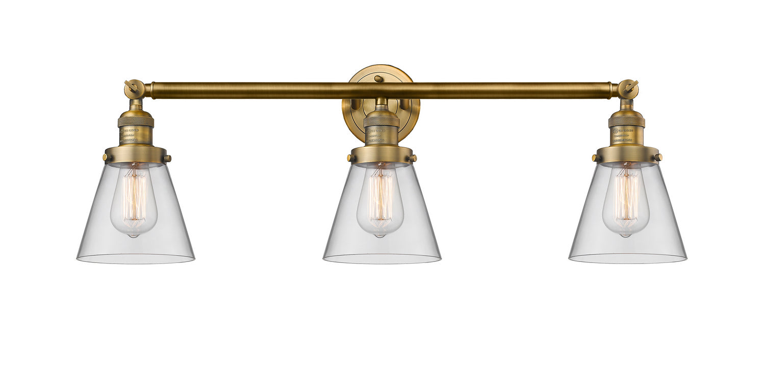 Innovations - 205-BB-G62 - Three Light Bath Vanity - Franklin Restoration - Brushed Brass