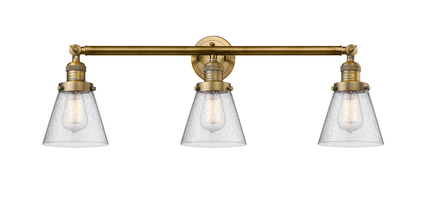 Innovations - 205-BB-G64 - Three Light Bath Vanity - Franklin Restoration - Brushed Brass