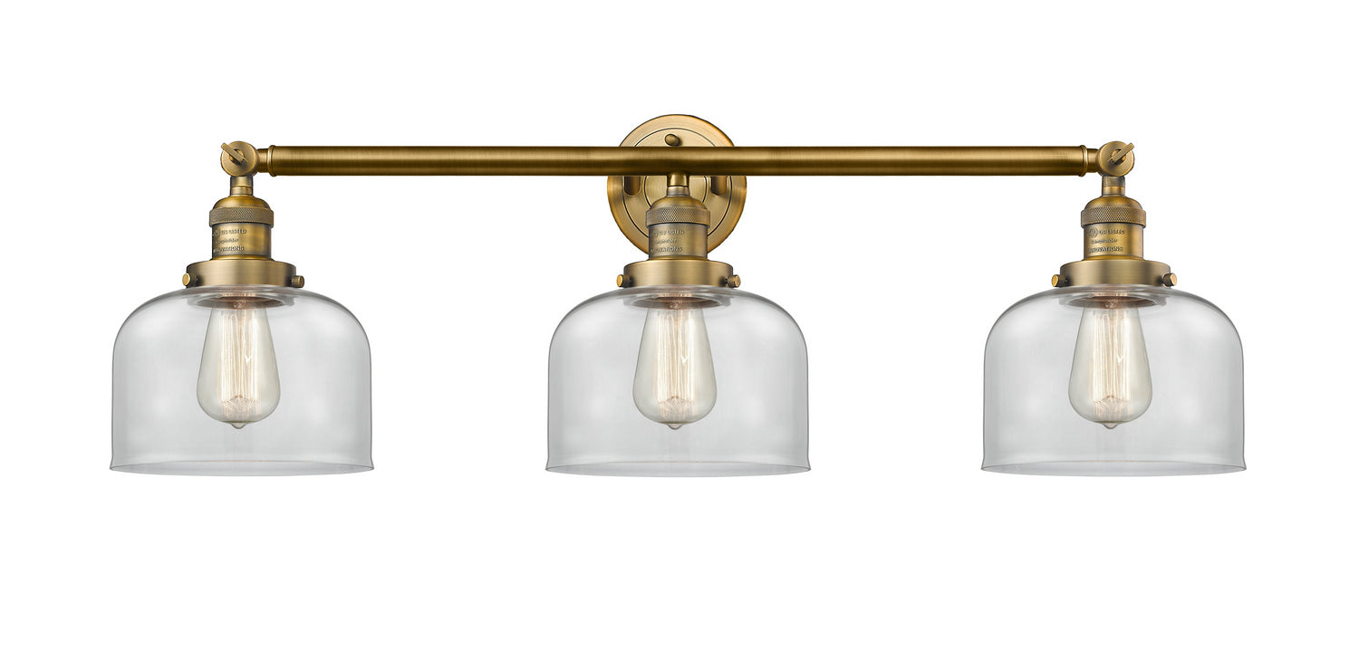 Innovations - 205-BB-G72 - Three Light Bath Vanity - Franklin Restoration - Brushed Brass