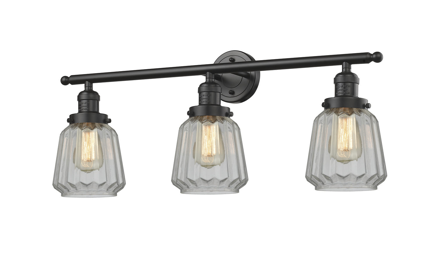 Innovations - 205-OB-G142 - Three Light Bath Vanity - Franklin Restoration - Oil Rubbed Bronze