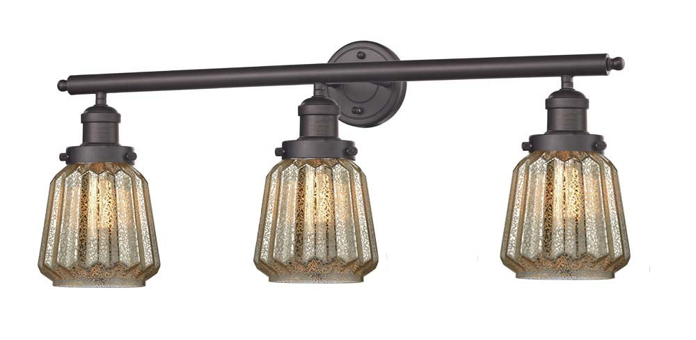 Innovations - 205-OB-G146 - Three Light Bath Vanity - Franklin Restoration - Oil Rubbed Bronze