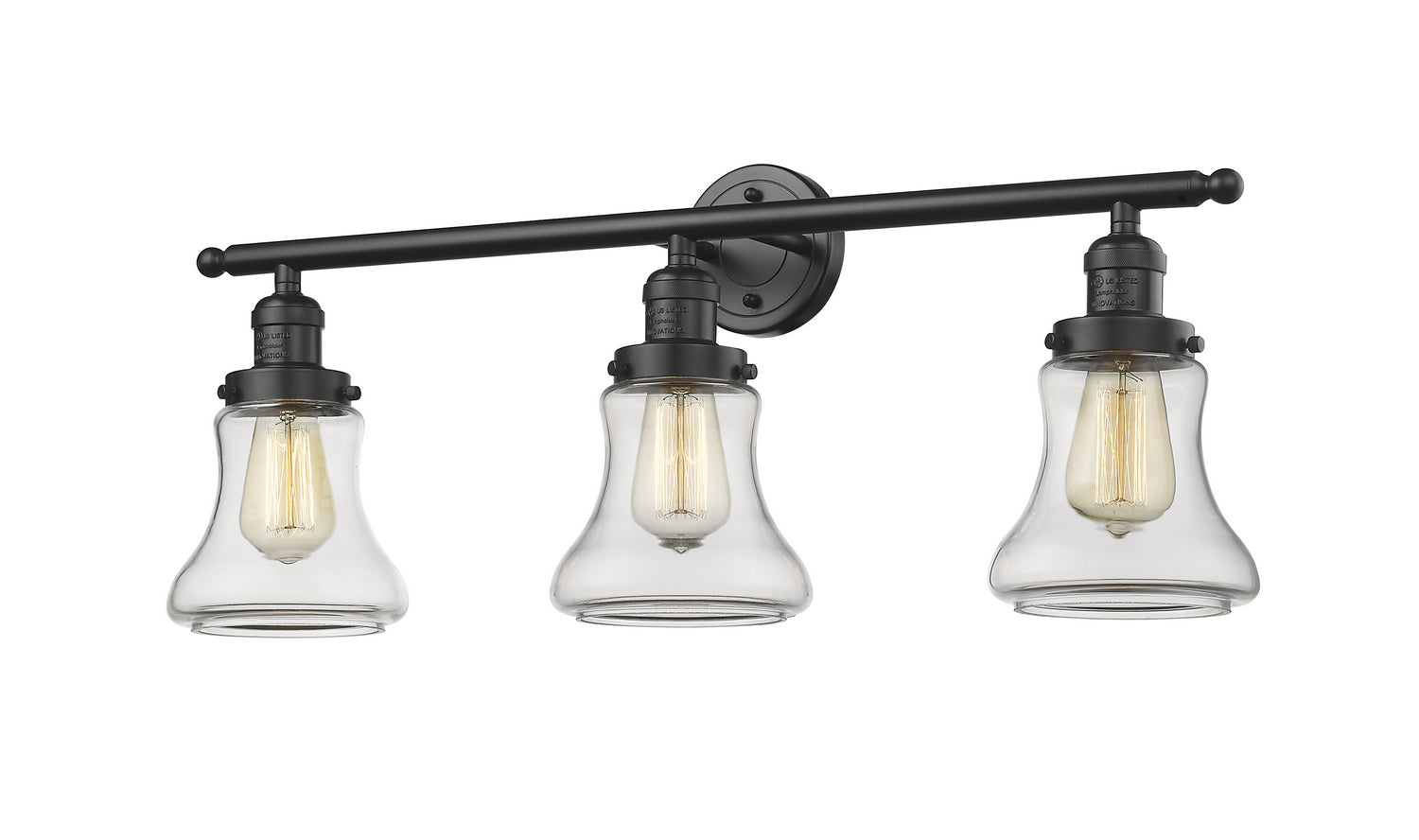 Innovations - 205-OB-G192 - Three Light Bath Vanity - Franklin Restoration - Oil Rubbed Bronze