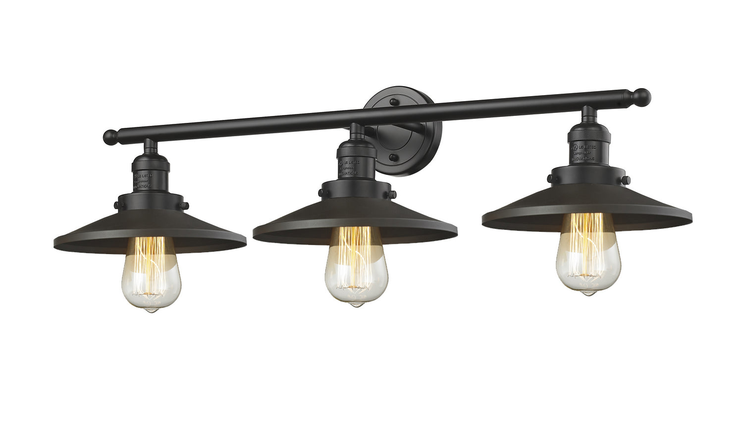 Innovations - 205-OB-M5 - Three Light Bath Vanity - Franklin Restoration - Oil Rubbed Bronze