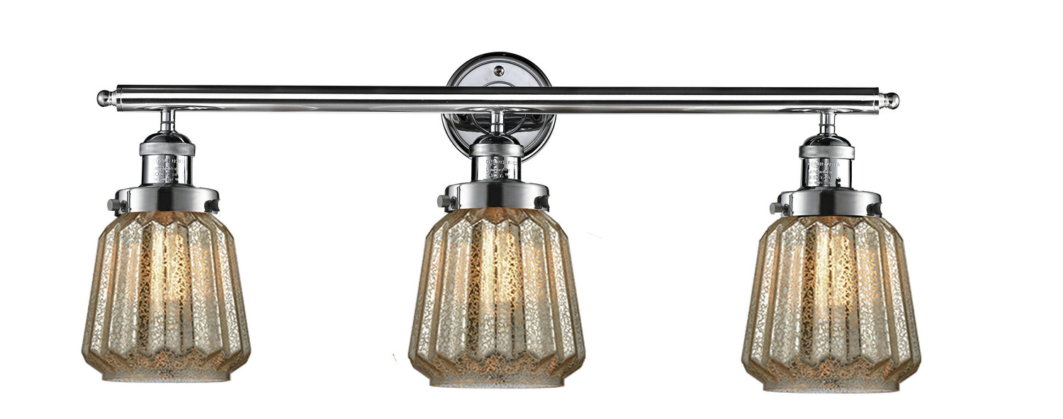 Innovations - 205-PC-G146 - Three Light Bath Vanity - Franklin Restoration - Polished Chrome