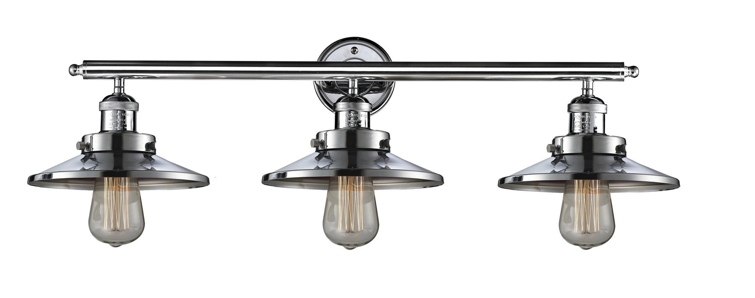 Innovations - 205-PC-M7 - Three Light Bath Vanity - Franklin Restoration - Polished Chrome