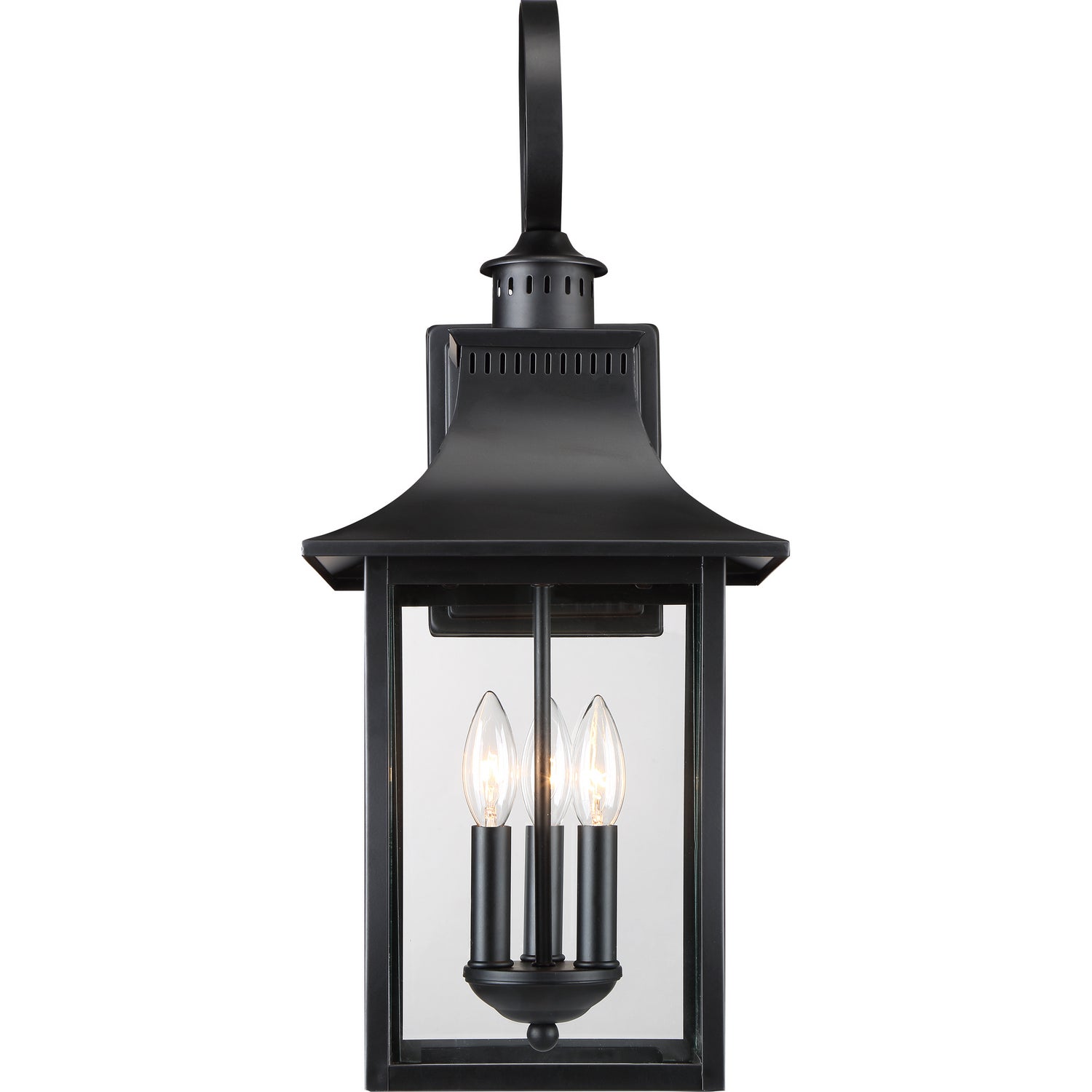 Quoizel - CCR8410K - Three Light Outdoor Wall Lantern - Chancellor - Mystic Black