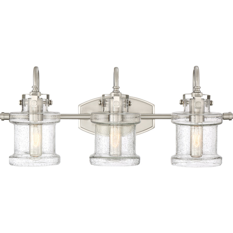 Quoizel - DNY8603BN - Three Light Bath Fixture - Danbury - Brushed Nickel