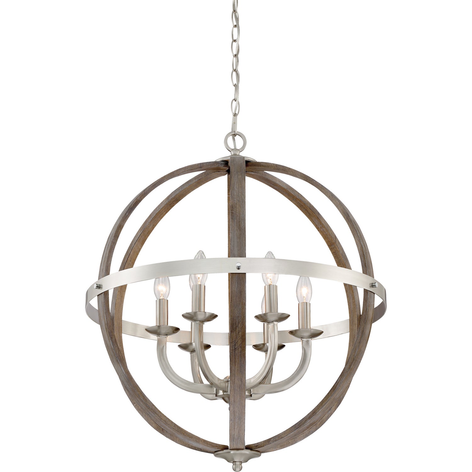 Quoizel - FSN5206BN - Six Light Foyer Pendant - Fusion - Brushed Nickel