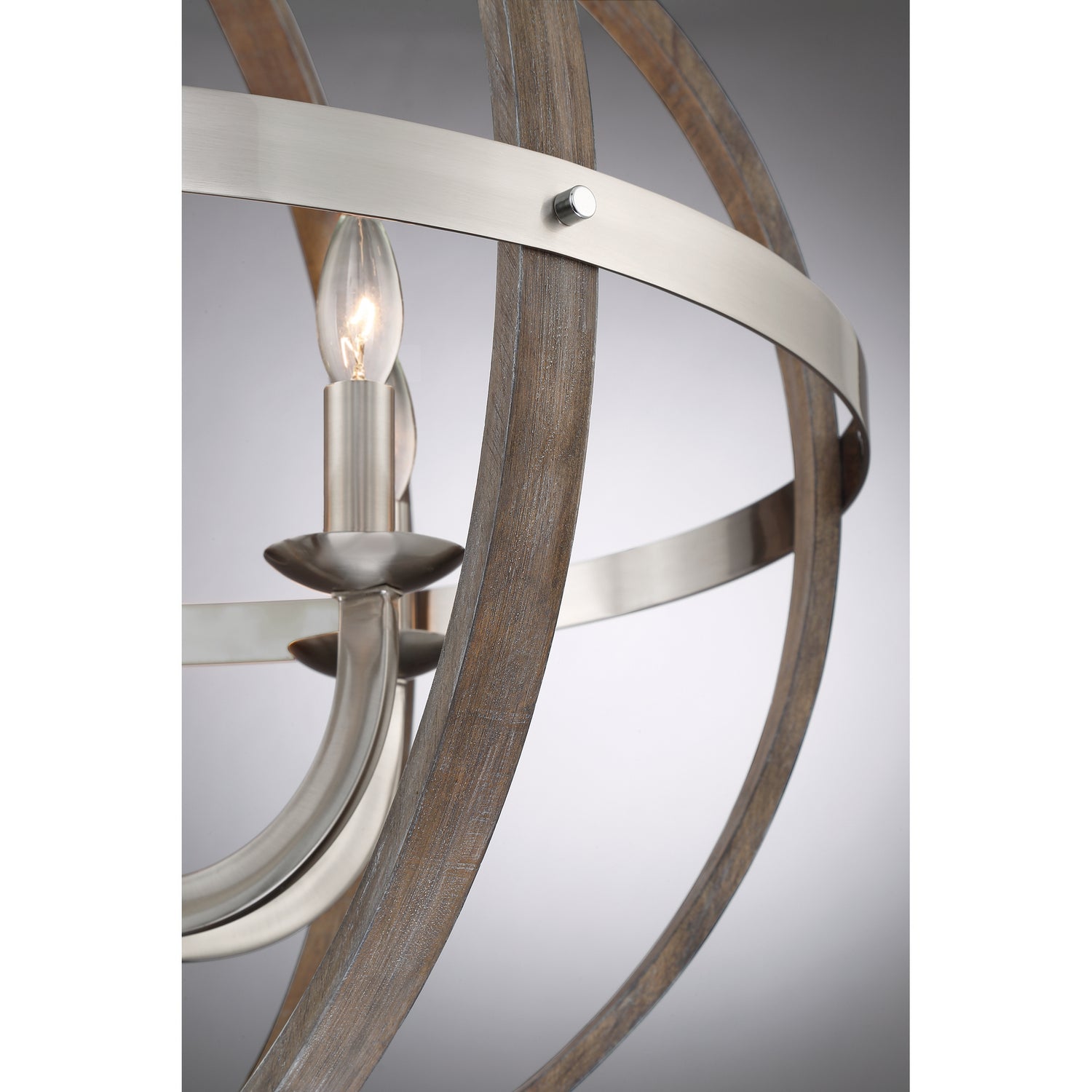 Quoizel - FSN5206BN - Six Light Foyer Pendant - Fusion - Brushed Nickel
