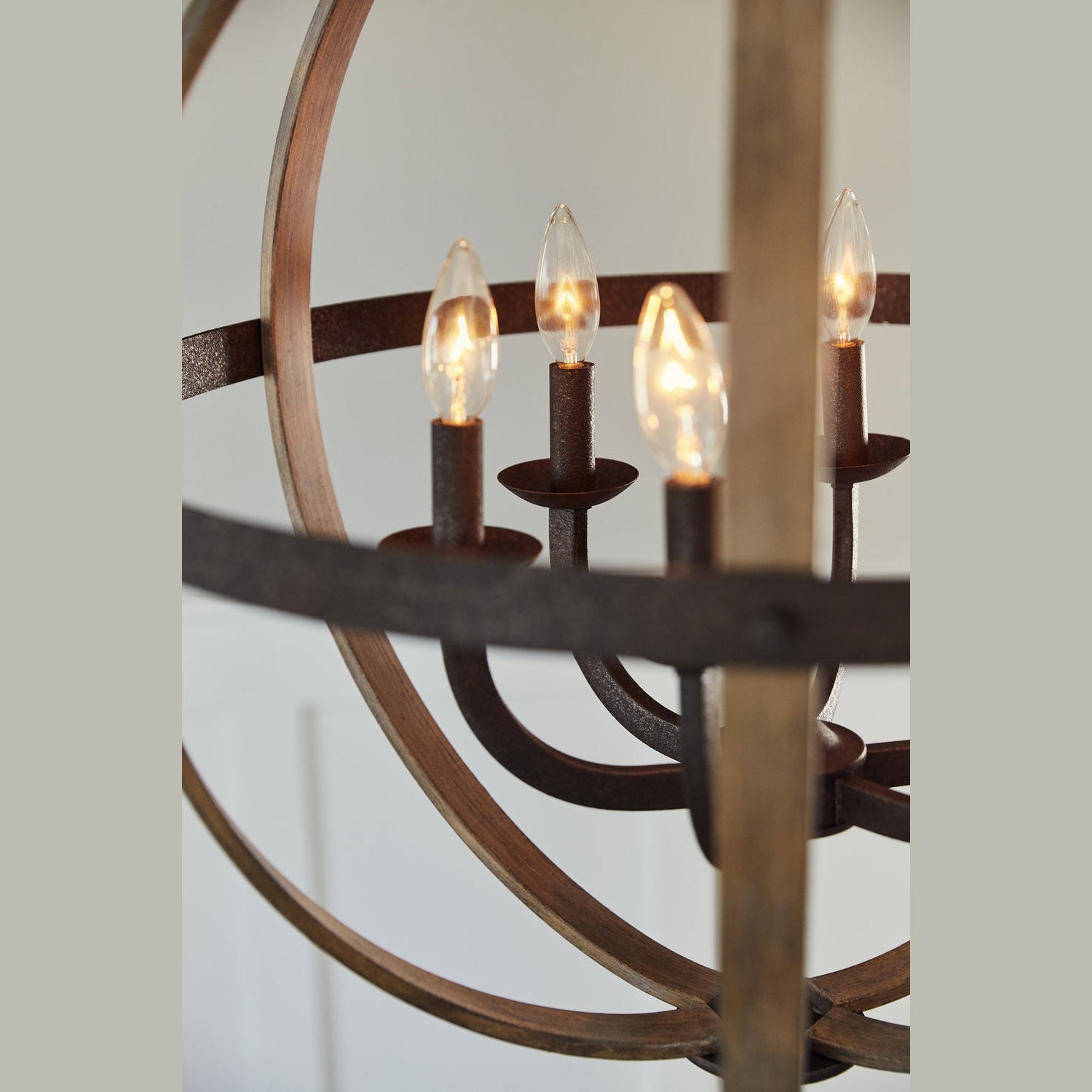Quoizel - FSN5206RK - Six Light Foyer Pendant - Fusion - Rustic Black