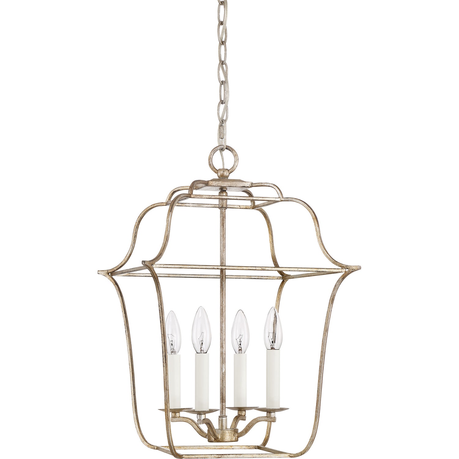Quoizel - GLY5204CS - Four Light Foyer Pendant - Gallery - Century Silver Leaf