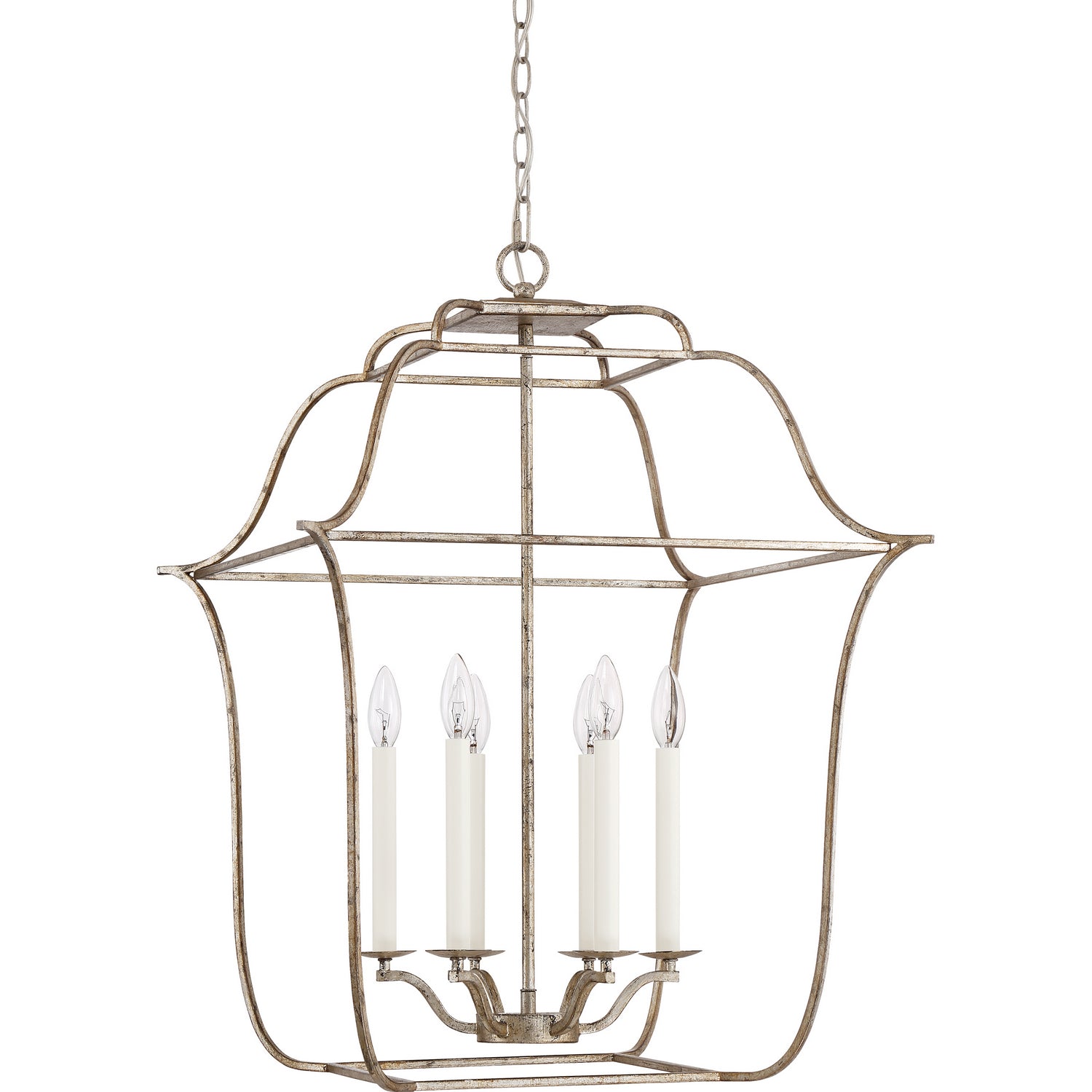 Quoizel - GLY5206CS - Six Light Foyer Pendant - Gallery - Century Silver Leaf