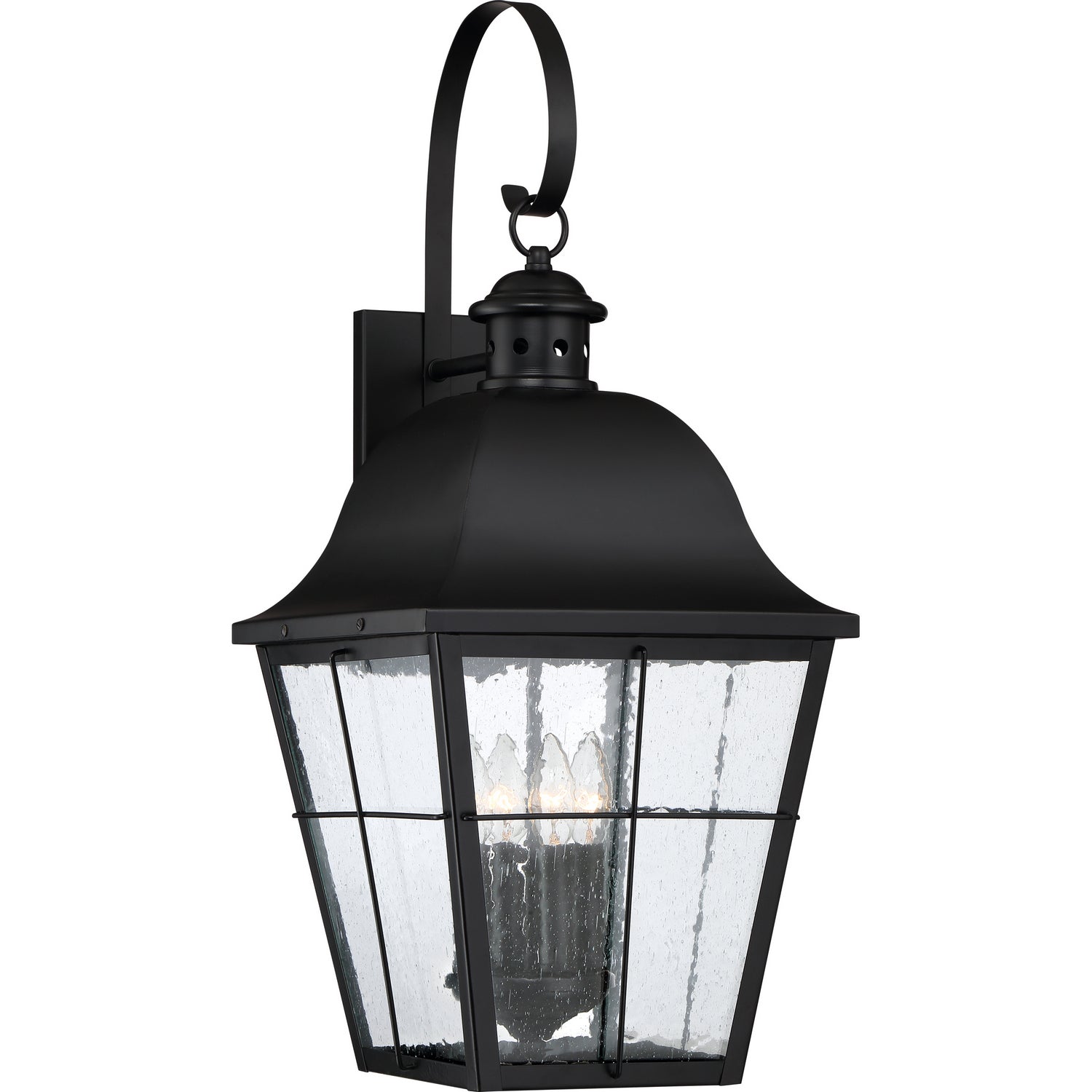 Quoizel - MHE8412K - Four Light Outdoor Wall Lantern - Millhouse - Mystic Black