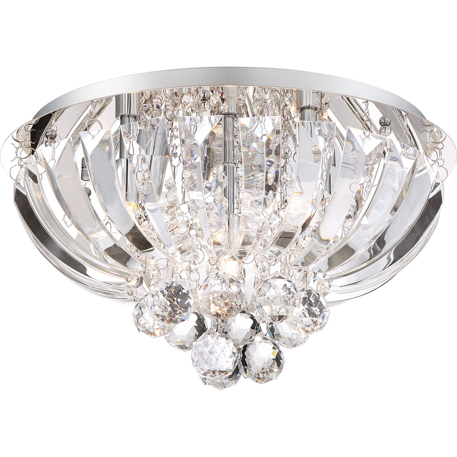 Quoizel - PCGN1616C - Five Light Flush Mount - Glisten - Polished Chrome