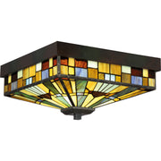 Quoizel - TFIK1614VA - Three Light Flush Mount - Inglenook - Valiant Bronze