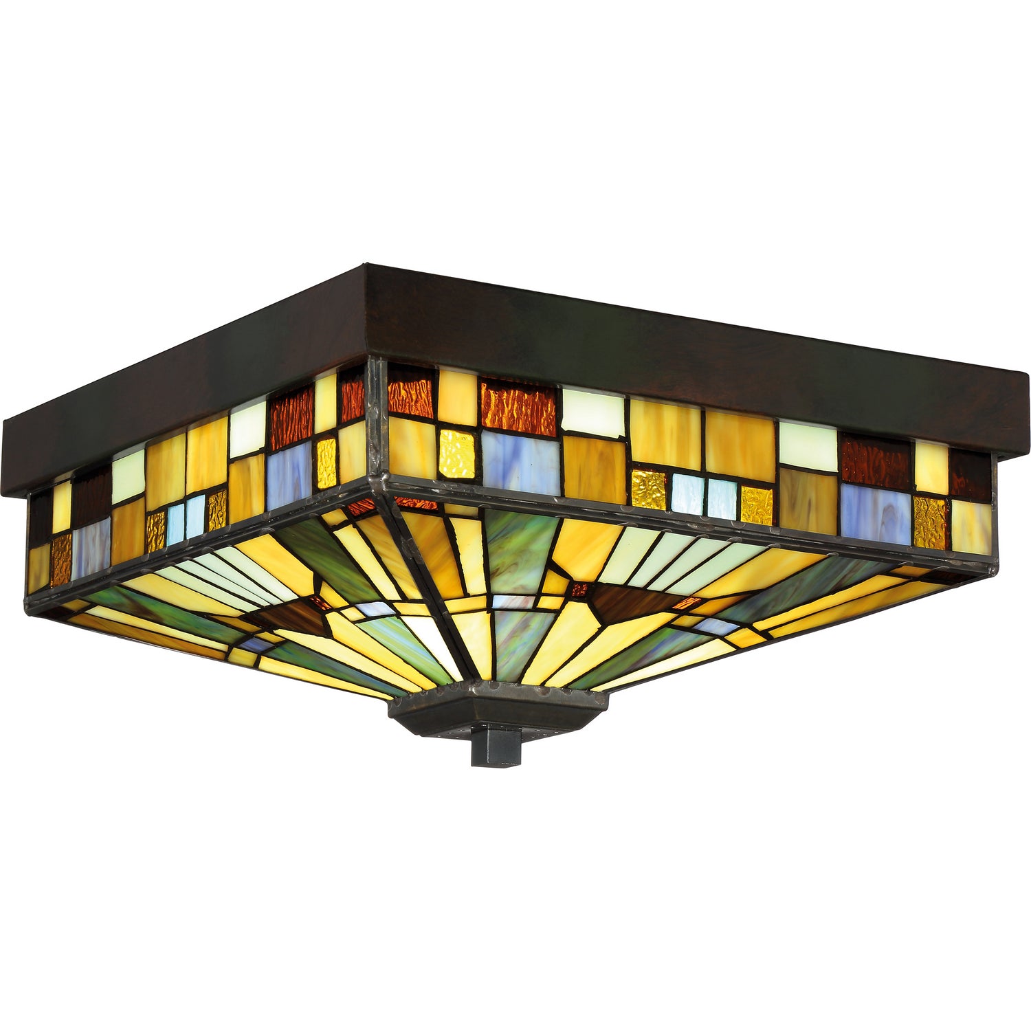 Quoizel - TFIK1614VA - Three Light Flush Mount - Inglenook - Valiant Bronze