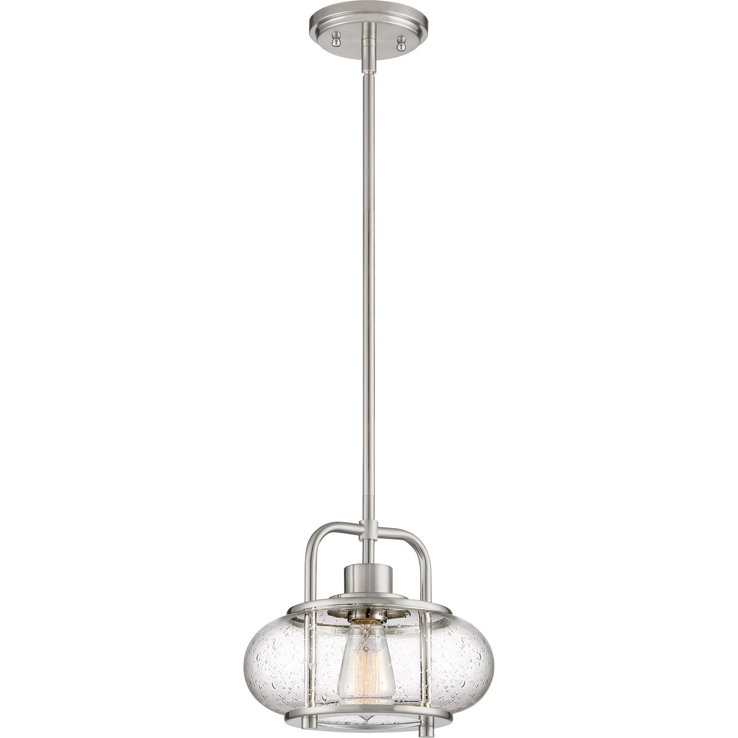 Quoizel - TRG1510BN - One Light Mini Pendant - Trilogy - Brushed Nickel