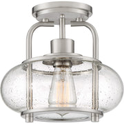 Quoizel - TRG1710BN - One Light Semi Flush Mount - Trilogy - Brushed Nickel