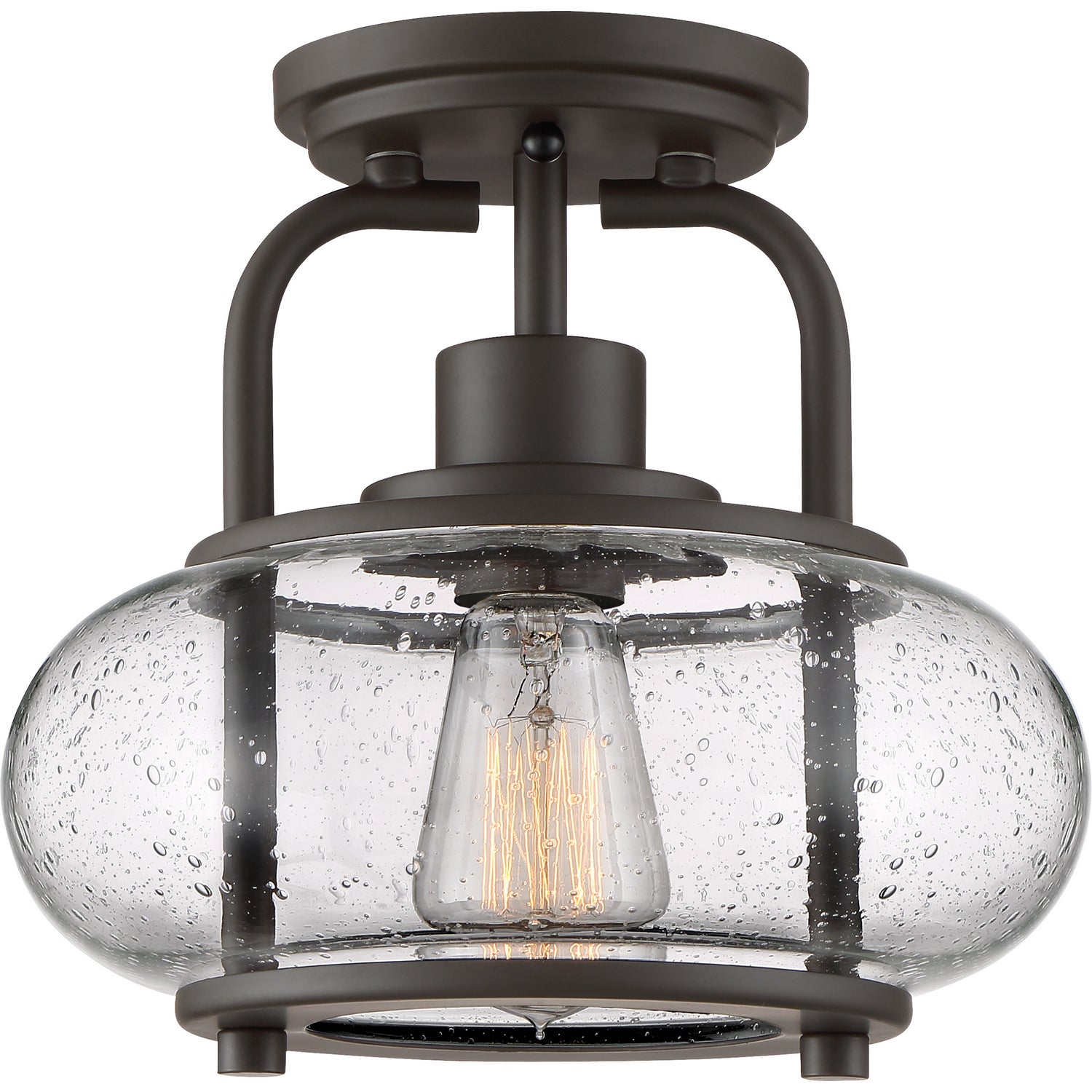 Quoizel - TRG1710OZ - One Light Semi Flush Mount - Trilogy - Old Bronze
