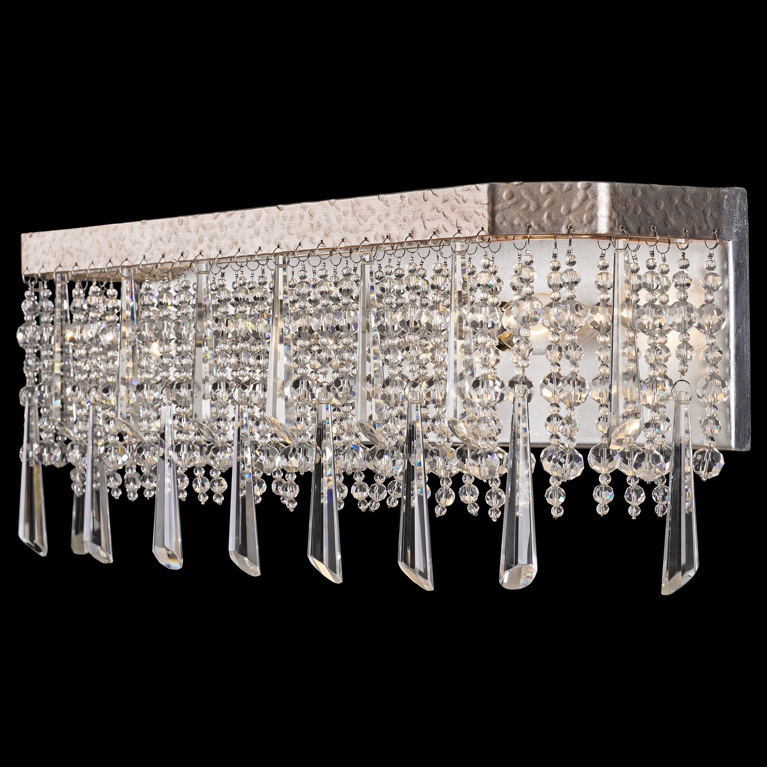 Varaluz - 270B03TR - Three Light Bath - Barcelona - Transcend Silver
