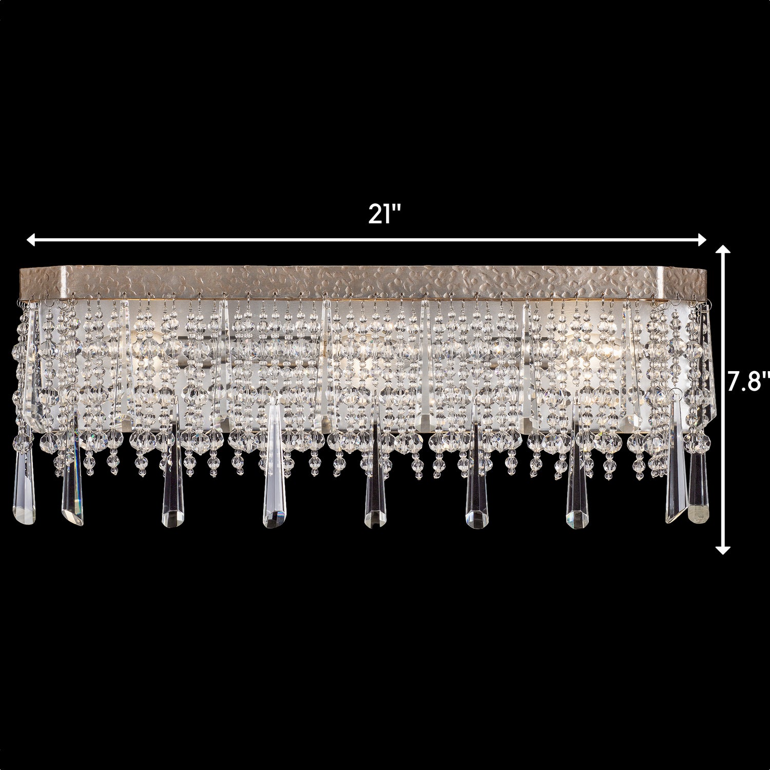 Varaluz - 270B03TR - Three Light Bath - Barcelona - Transcend Silver