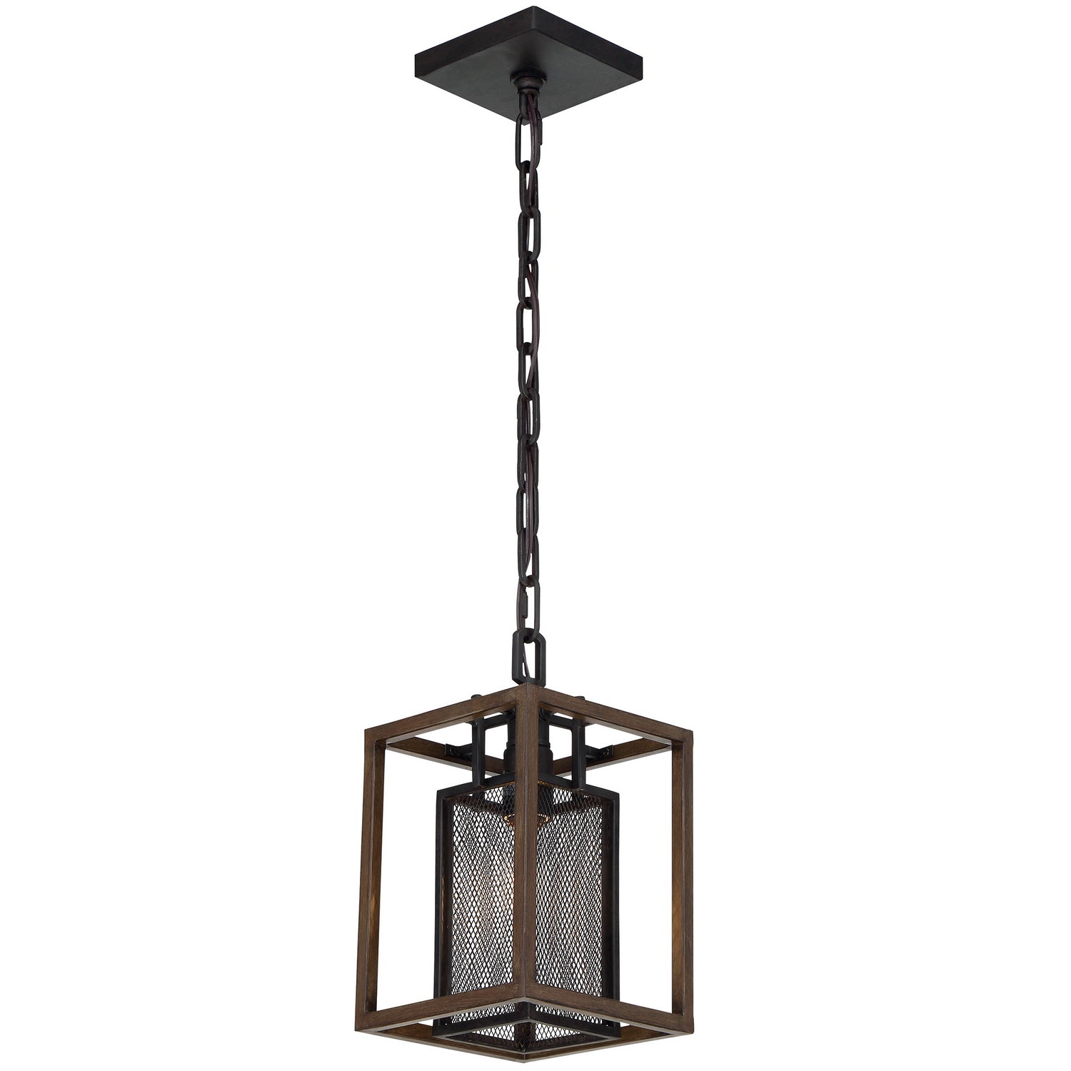 Varaluz - 285M01DOBL - One Light Mini Pendant - Rio Lobo - Dark Oak/Black