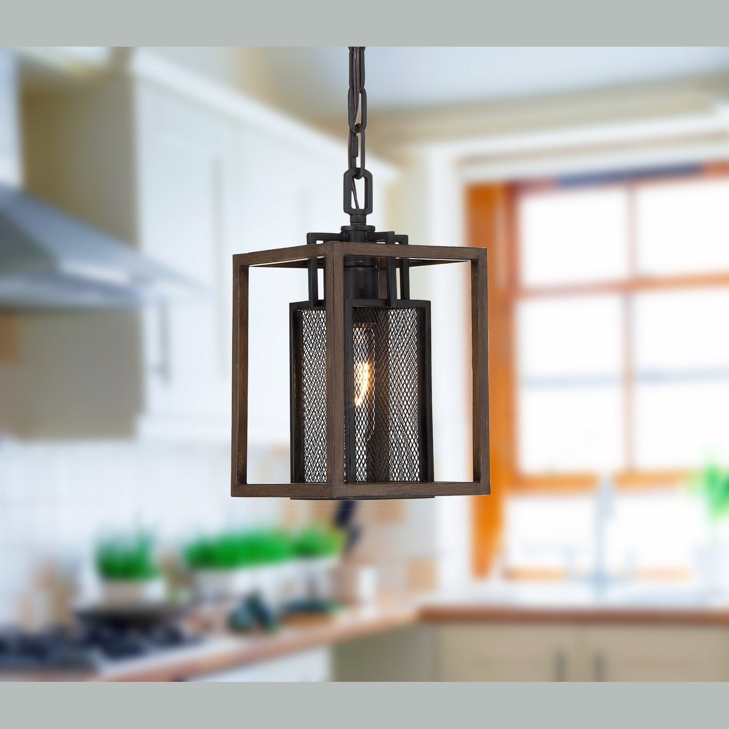 Varaluz - 285M01DOBL - One Light Mini Pendant - Rio Lobo - Dark Oak/Black