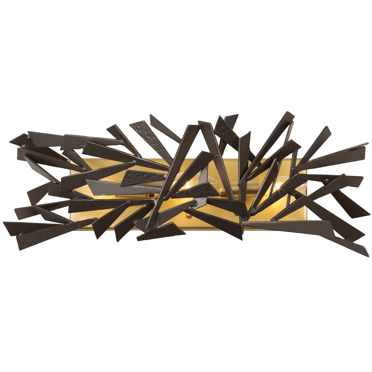 Varaluz - 286B03AGRB - Three Light Bath - Bermuda - Antique Gold/Rustic Bronze