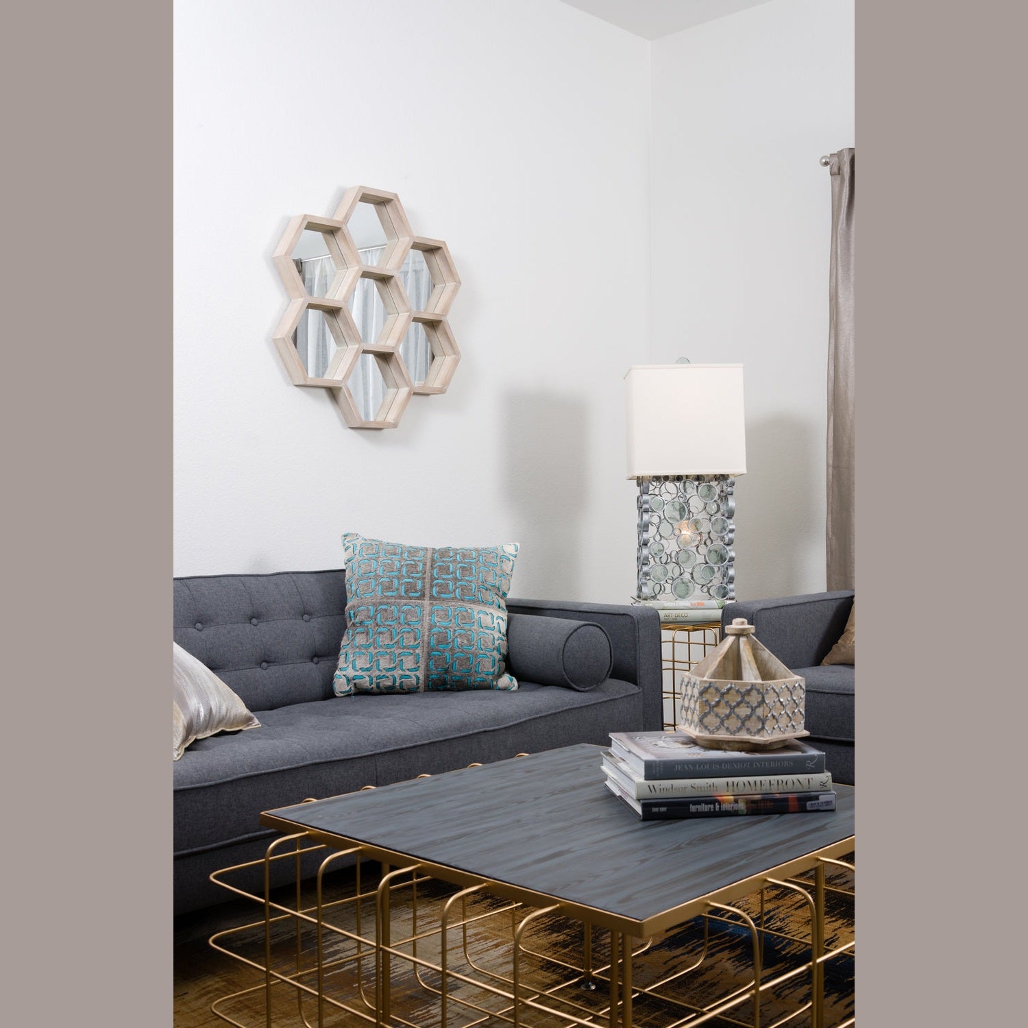 Varaluz - 406A02 - Mirror - Varaluz Casa - Gray/White Wash