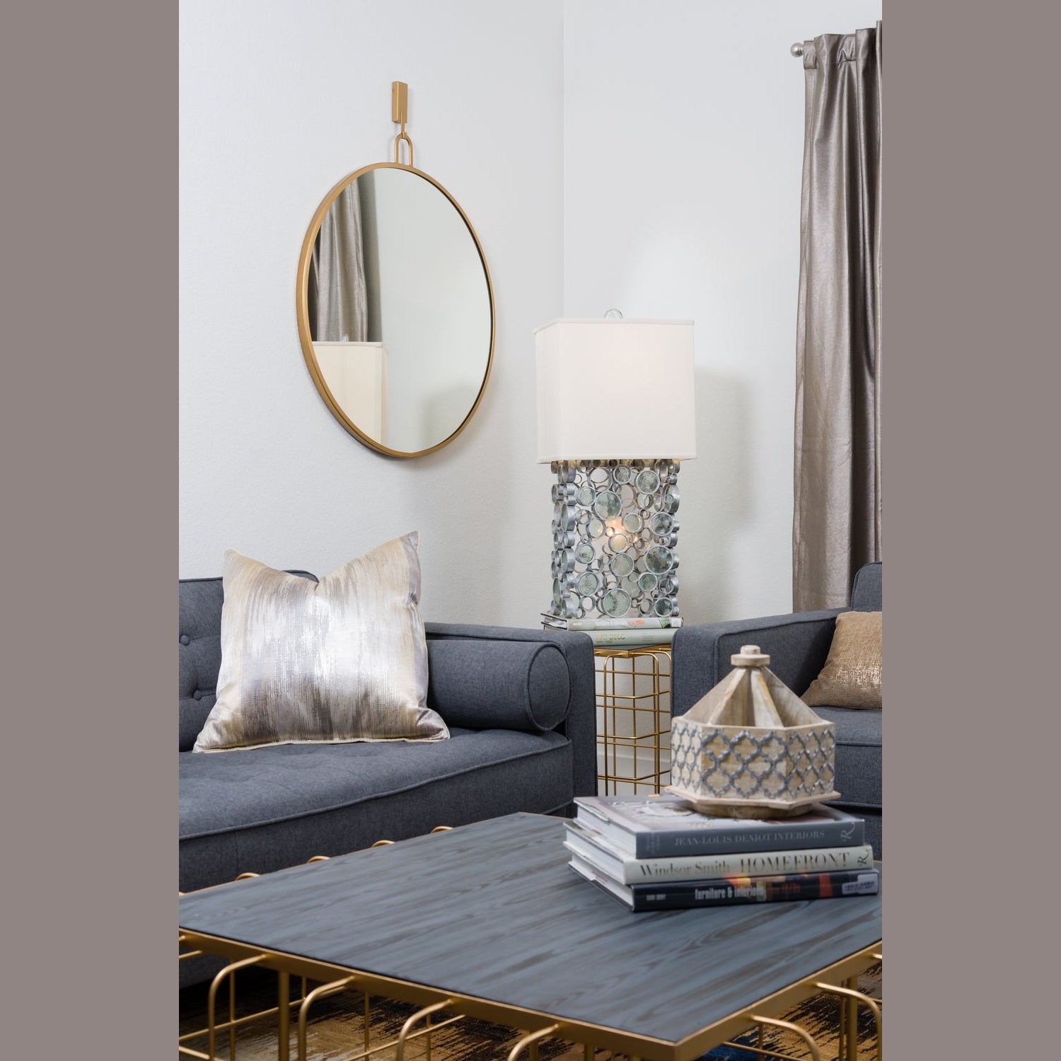Varaluz - 407A01GO - Mirror - Varaluz Casa - Gold