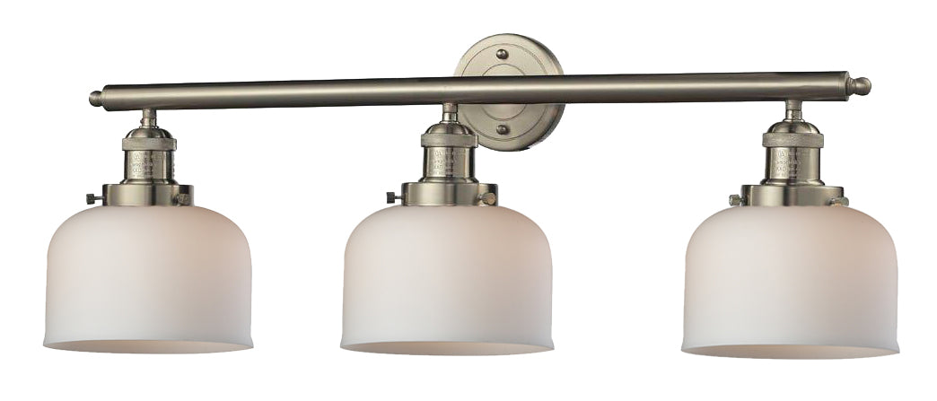 Innovations - 205-SN-G71 - Three Light Bath Vanity - Franklin Restoration - Brushed Satin Nickel