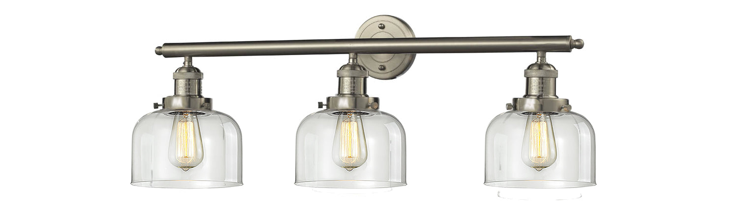 Innovations - 205-SN-G72 - Three Light Bath Vanity - Franklin Restoration - Brushed Satin Nickel