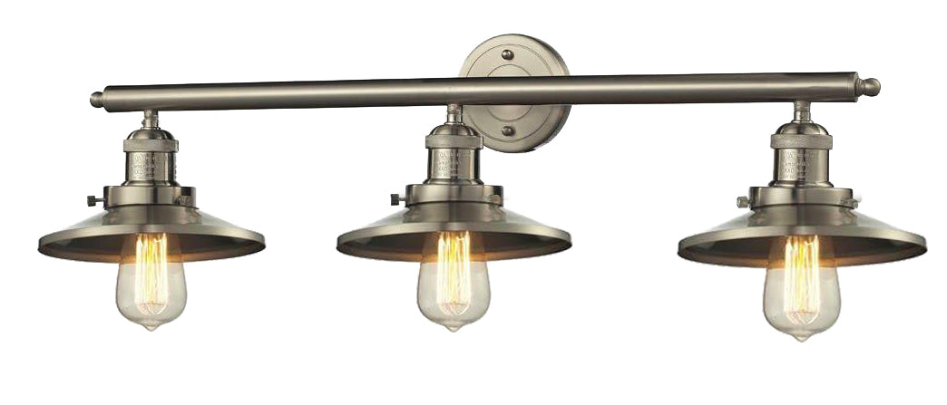 Innovations - 205-SN-M2 - Three Light Bath Vanity - Franklin Restoration - Brushed Satin Nickel