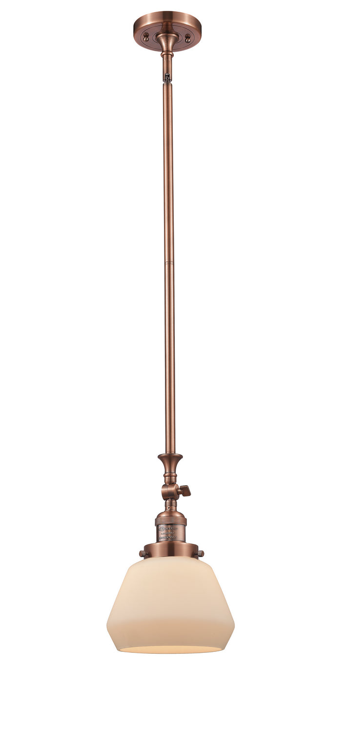 Innovations - 206-AC-G171 - One Light Mini Pendant - Franklin Restoration - Antique Copper