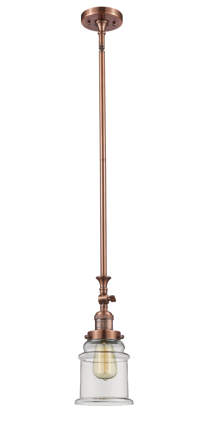 Innovations - 206-AC-G182 - One Light Mini Pendant - Franklin Restoration - Antique Copper