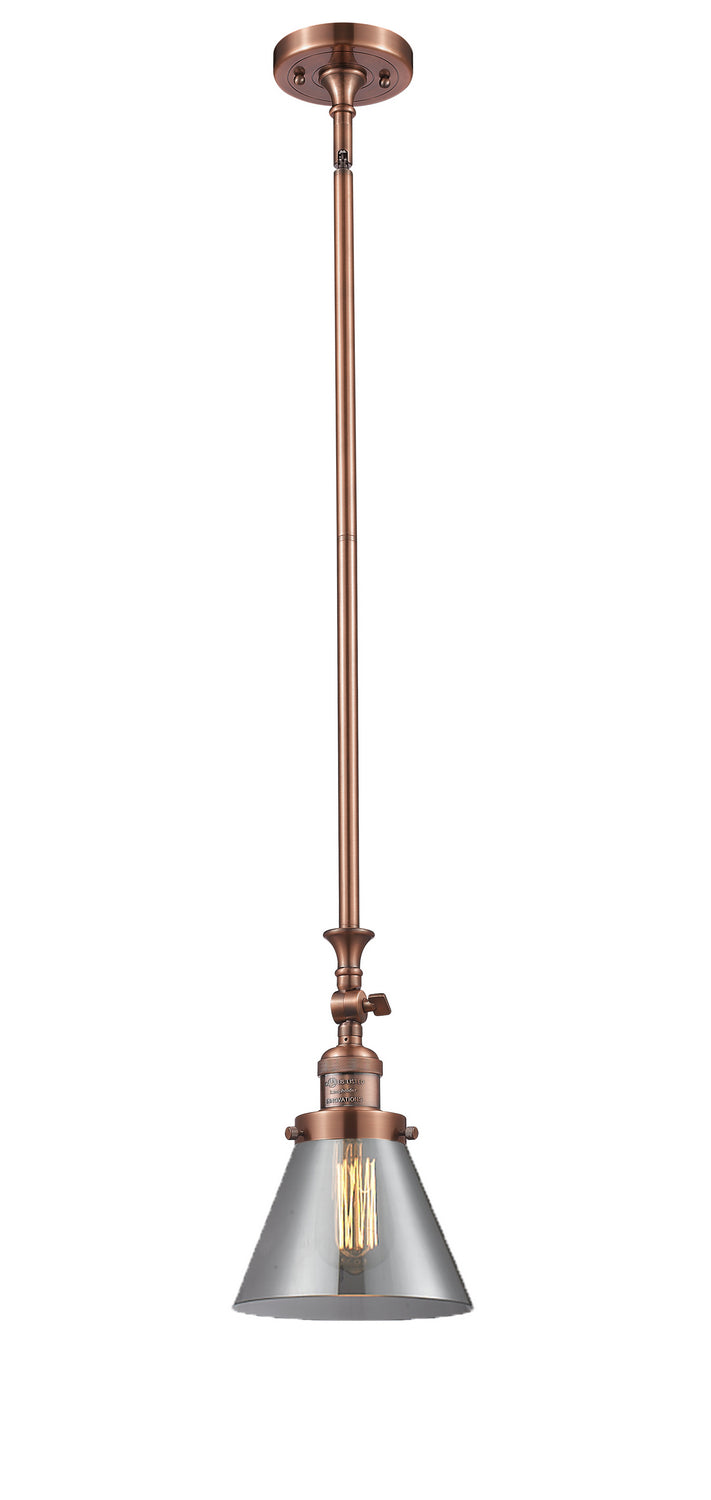 Innovations - 206-AC-G43 - One Light Mini Pendant - Franklin Restoration - Antique Copper