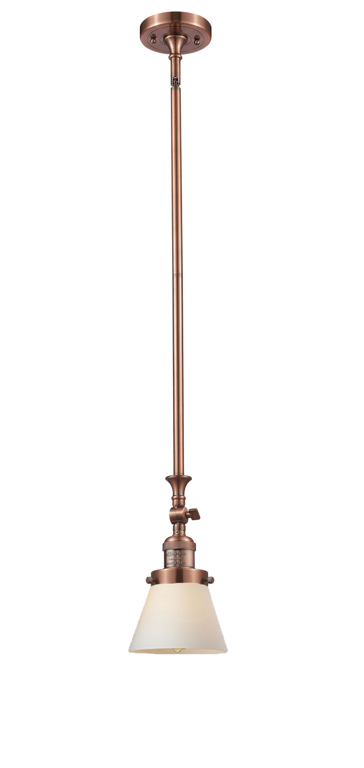 Innovations - 206-AC-G61 - One Light Mini Pendant - Franklin Restoration - Antique Copper